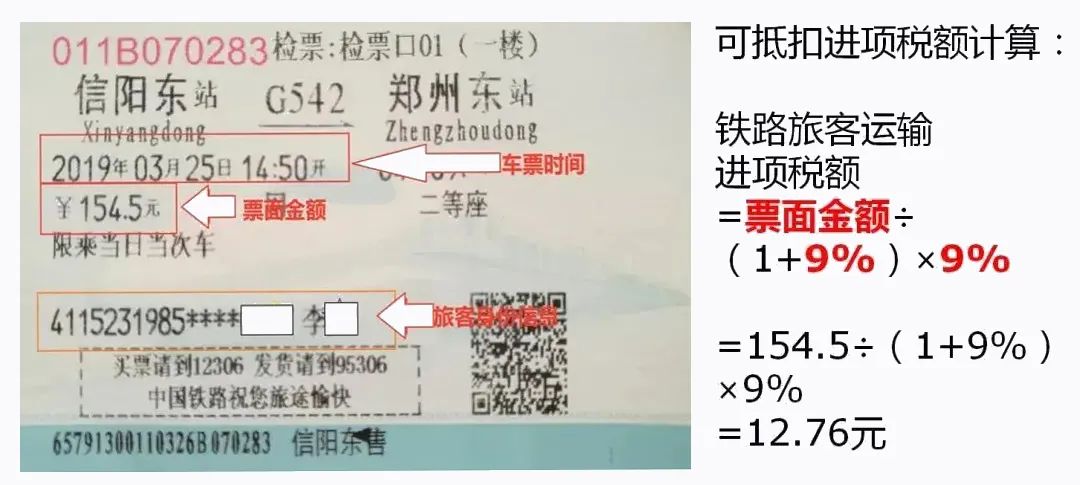 關注：9月1日起，火車票可抵扣進項了！